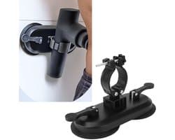 Dailygoody - OmGoods - Dailygoody - Wandzuignap Massage Gun Houder - Handsfree Massage Gun Mount - Voor Nek en Taille - Zelf Massage - Ideaal voor Thuisgebruik - Praktisch e