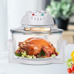 Luchtfriteuse - Airfryer Kookpot - Gezond Koken - 12L Grote Capaciteit - 1400 Watt - Wit — thumbnail 2