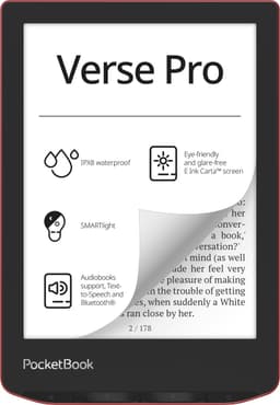PocketBook Verse Pro Passion Red e-reader – Inclusief Citroen / Lemon Print Hoesje (shell cover) – Voordeelbundel — thumbnail 9