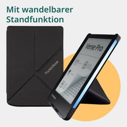 PocketBook Verse Pro Passion Red e-reader – Inclusief Origami Zwart Hoesje (shell cover) – Voordeelbundel — thumbnail 7