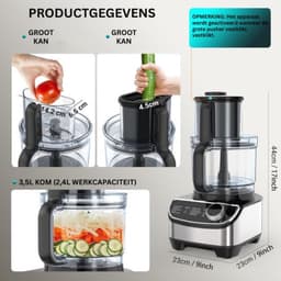 Thuys - Foodprocessor - Keukenmixer - Blender — thumbnail 2