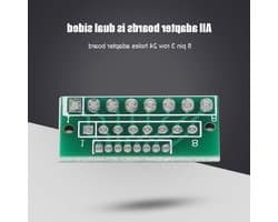 Adapter Card 10 Stuks 1.27mm 2.0mm 2.54mm Dubbelzijdig 8 Pin 3 Rijen 24 Gaten voor Draadloze Modules - Eenvoudig te Transporteren en Installeren, Geschikt voor Elektronica en DIY Projecten