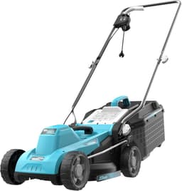 Elektrische Grasmaaier - Grasmaaier - Gazon Onderhoud - BeltDrive Technologie - 33 cm - Grijs en Blauw — thumbnail 2