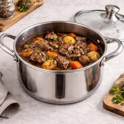 Cheffinger, Kookpan 20cm 3L met Anti-aanbak Honingraatcoating en Deksel, Zilver — thumbnail 3