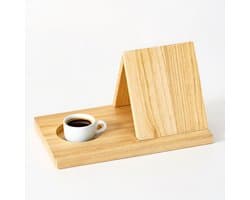 Wooden Book Stand, Triangular Reading Cult for Books, Tablets and E-Readers, Reading, Book Holder for Desk, Bedside and Bookcase, Reading Mat Gifts
