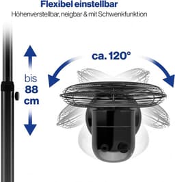 Design Ventilator - Vloer Ventilator - Zomerse Koelte - 40cm Diameter - 6.2 kg - Zwart — thumbnail 5