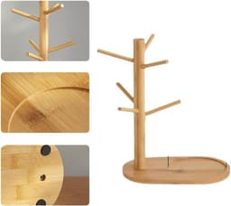 Ruimtebesparende houder voor koffiemokken en glazen, geschikt voor 7 kopjes, ideaal voor keuken en aanrecht — thumbnail 2