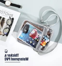 Duidelijke Crossbody Tas met Verstelbare Schouderband voor Concerten, Festivals en Sportevenementen — thumbnail 4