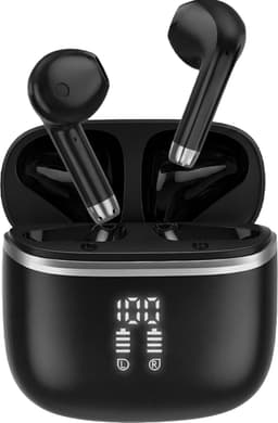 Golden Sound Oortjes draadloos - Draadloze oordopjes - Oortjes - Bluetooth oordopjes - 30 uur batterijduur - Sport oordopjes - Earpods - Led Display - Noise Cancelling - Zwart — thumbnail 1