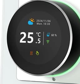 Slimme Thermostaat - Digitale Regelaar - Comfort Verhoging - Bidirectionele Draaiknop - 181 Inch Scherm - Zwart — thumbnail 5
