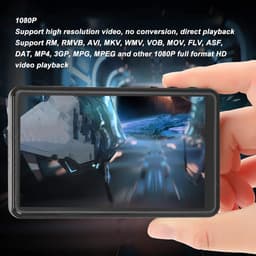 X20 MP3-speler met Bluetooth, 4.0 HD Full Touchscreen Muziekspeler, Lossless HiFi-geluid, Geheugenuitbreiding tot 256 GB, Draagbaar voor sport en studie (Zwart，16GB) — thumbnail 3