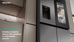 Hisense RQ600P7SKE - Amerikaanse koelkast - Energielabel E - PureView Door - 6,86" Intelligent Hub touchscreen display - Water- & ijsdispenser - Metal Tech Cooling - No Frost - Zwart - Multi-Air Flow - Super Cool - Fast Freeze - 37dB (A) - 615 Liter — thumbnail 23