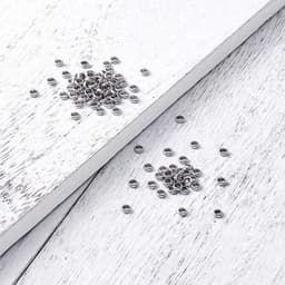 100 stuks roestvrijstalen ringafstandskralen van 4 x 15 mm met 2 mm gat, metalen stopkralen voor sieraden maken, duurzaam en stevig materiaal — thumbnail 3