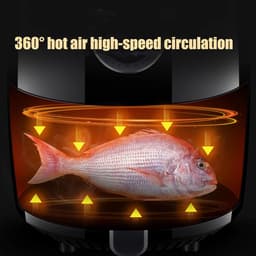 Mini heteluchtfriteuse 2.6L Olievrije heteluchtfriteuse Huishoudelijke automatische friteuse Olievrije vetarme elektrische friteuse [Energieniveau A+++] Double the comfort — thumbnail 4