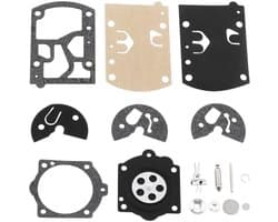 ZEYNOMAX- Carburettorkit 1 Set - Compatibel met Walbro/Husqvarna - Kunststof/Papier/IJzer - Flexibel Membraan - Grasmaaier/Kettingzaag - Carburateurkit