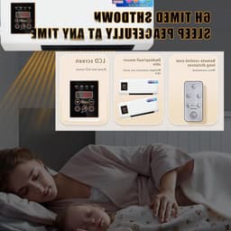 Draagbare Airco - Verwarming Ventilator - Comfort Binnenklimaat - Fluisterstil Werking - 2000W - Wit — thumbnail 1