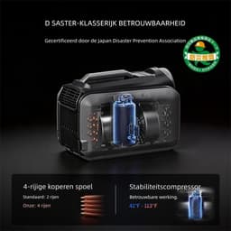 Cybertake S2 Pro draagbare Aircooler- Mobiele Airco -Tentairco met 5100 BTU koelvermogen en 6100 BTU verwarmingsvermogen -amping Airco 12V 24V 48V - Stil ≤55dB-voor caravan, camper, tent, vrachtwagen en thuis — thumbnail 5