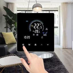 Slimme Thermostaat - Programmeerbare Thermostaat - Klimaatregeling - Touchscreen Kleurendisplay - IP20 - Wit — thumbnail 5