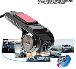 aladdien - HD 1080P Auto Dash Camera - GPS - Slim en Compact - 3.140 graden - Smart Driving Recorder - Voor voertuigen - — thumbnail 2