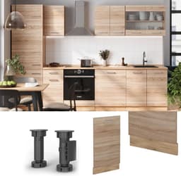 45 cm Integratiepaneel voor Vaatwasser - R-Line Sonoma Look — thumbnail 3