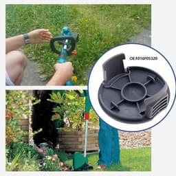 Set van 4 duurzame spoelen voor grasmaaier geschikt voor Bosch EasyGrass Cut 18-230, 18-26 en 23 met afmetingen 825 x 354 mm voor optimale maairesultaten — thumbnail 5