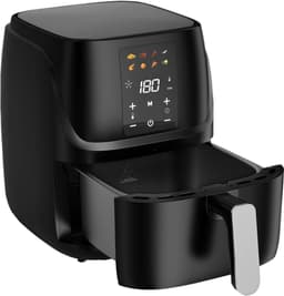 YOR® Airfryer xl - Airfryer xxl - Heteluchtfriteuse - 6 Liter - Timer tot 60 Minuten - Zwart- 39 cm x 29 cm x 34 cm; 4.6 kg — thumbnail 2