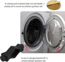 Veilige Deursteun voor Voorlader Wasmachine, Flexibele Deurprop, Sterke Magneet, Ideaal voor Droogproces en Gebruiksgemak — thumbnail 2