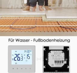 Slimme Thermostaat - Verwarming Bediening - Water Verwarming - App Bediening - 230V - Wit — thumbnail 4