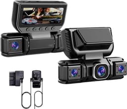 Dashcam - Dashcam voor auto - 4-kanaals dashcam voor - Gratis OBDII-hardwire - 1080P - 24/7 parkeerbewaking, 360° camera met wifi, loopopname, nachtzicht — thumbnail 1