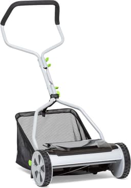 RUX® Grasmaaier Handmatig – Grastrimmer Met 20 Liter Opvangbak - Handmaaier 40 Cm Breed - Kooimesmaaier Met 4 Posities - Grijs - 53cm x 43cm x 26cm — thumbnail 1