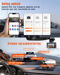 RUX® Dual Dashcam - Voor en Achter Camera – Auto Camera Met Nachtzicht – Zwart - 9cm x 8cm x 3cm; 900 g — thumbnail 3
