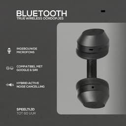 VolkanoX H400 - Koptelefoon draadloos - Hoofdtelefoon - Bluetooth Koptelefoon - Over Ear Koptelefoon - Hybrid Active Noise Cancelling - Koptelefoon Noise Cancelling - Zwart — thumbnail 6