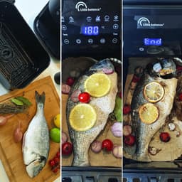 Heteluchtfriteuse - Airfryer - Gezond Koken - PFAS Vrij - 8 Liter - Zwart — thumbnail 2