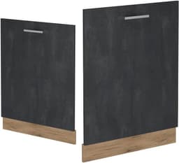 Vaatwasser Inbouwpaneel 60 cm Zwart Beton Uiterlijk — thumbnail 5