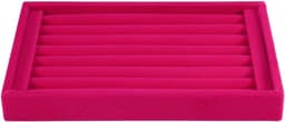 Sieradenhouder voor Ringen, Ring Display Stand, Ideale Opbergruimte voor 50-70 Ringen in de Winkel (Roze Rood) — thumbnail 1