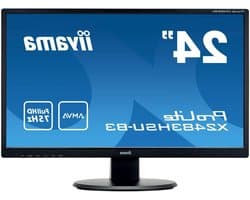 Full HD Monitor - 24 inch scherm - Kantoorwerk en DTP - AMVA Panel Technologie - 24 inch - Mat zwart