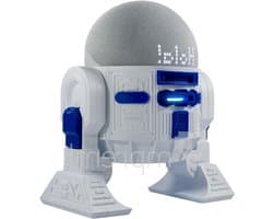 Luidspreker Standaard - Speaker Houder - Geluid Verbeteren - Android Rus-T1 Ontwerp - 20 cm Maximale Hoogte - Wit Blauw