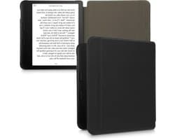 E-reader Hoes - Beschermhoes Book Case - E-reader Beschermen - Echt Leer - Tolino Vision 6 - Zwart