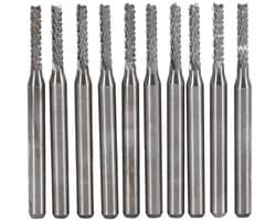 Set van 10 End Mill Graveerbiten in verschillende maten 1mm tot 3mm voor precisiewerk