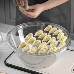Mengkom Grote Capaciteit - Kneedkom Ingrediënten - Voedselvoorbereiding Keuken - Transparant Niet-aanbak - Grote Maat - Transparant — thumbnail 4