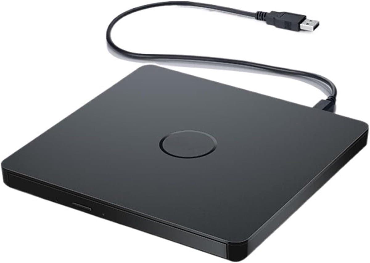 Externe DVD-speler - Schijfstation - Muziek en foto's - Brede compatibiliteit - 146 cm breed - Zwart — afbeelding 1