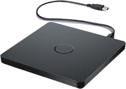 Externe DVD-speler - Schijfstation - Muziek en foto's - Brede compatibiliteit - 146 cm breed - Zwart — thumbnail 1