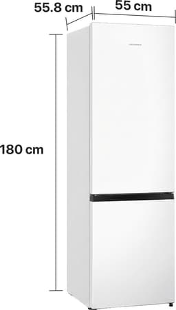 Heinner HC-HS269E++ Koel-vriescombinatie 269 L – Mechanische Bediening – LED-verlichting – Omkeerbare Deur – Wit – 5 Jaar Garantie — thumbnail 4