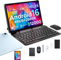 Aorlym P12 Plus - Tablet - 48GB RAM (12+36GB) + 256GB ROM (2 TB/TF) - 12,2 inch 2,4K 120Hz IPS - Android 16 - 12000mAh/18W - T7300 - Wi-Fi 5 - Bluetooth 5.0 - Quad-luidsprekers - Volledige accessoirebundel met toetsenbord en stylus — thumbnail 1