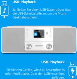 TechniSat Digitradio 370 CD BT wit Stereo Tafelradio met CD speler ingebouwd — thumbnail 3