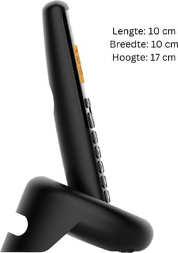 ApexArte® Huistelefoon - Senioren Telefoon Vaste Lijn - GSM - Zwart — thumbnail 3