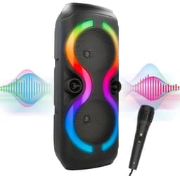Soundlogic Bluetooth Speaker Draadloos XL - Partybox Met Microfoon - Party Speaker - USB-C - Zwart — thumbnail 1