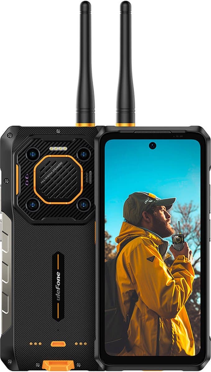 Ulefone Armor 26 Ultra Walkie-Talkie 17,2 cm (6.78") Hybride Dual SIM Android 13 5G USB Type-C 12 GB 512 GB 15600 mAh Zwart — afbeelding 1