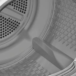 Beko B3T41230, Vrijstaand, Voorlader, Warmtepomp, Zwart, Wit, Draaiknop, Touch, Rechts — thumbnail 5
