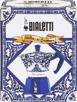Bialetti Moka Express Percolator - Dolce & Gabbana Mediterranean Blue Collection - 6 kops — thumbnail 2